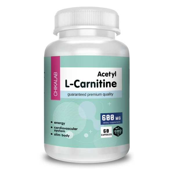 CHIKALAB Ацетил L-карнитин 600 мг 60 капсул...