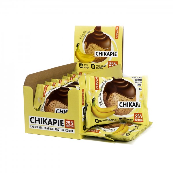 CHIKALAB ChikaPie Печенье глазированное с начинкой 60 г Банан-шоколад