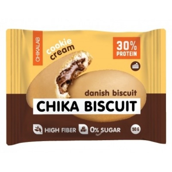 CHIKALAB Chika Bisquit Печенье неглазированное с начинкой 50 г Бисквит датский