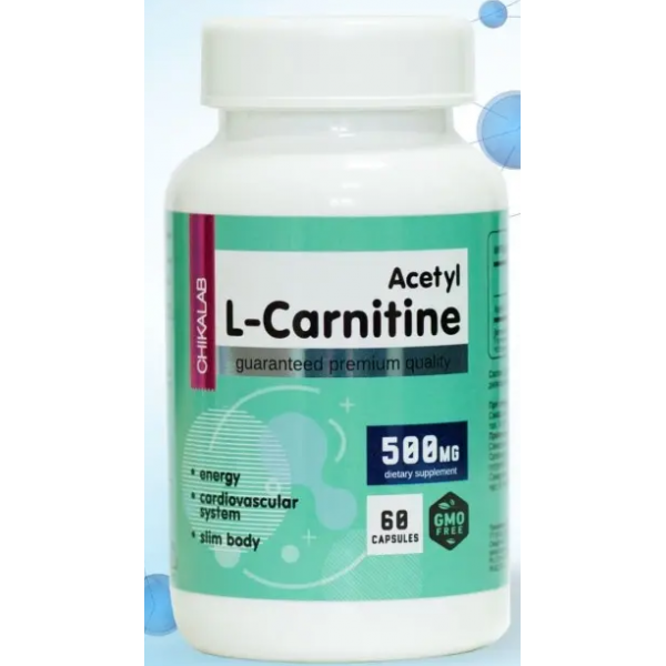CHIKALAB Ацетил L-карнитин 500 мг 60 капсул...