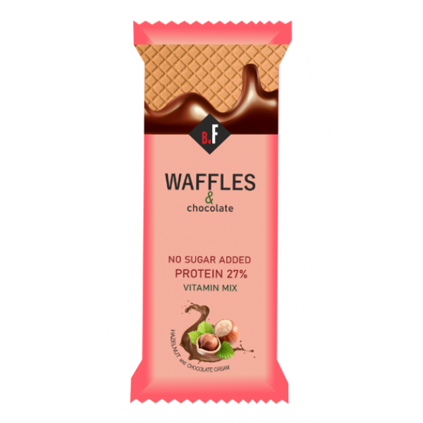 Beauty Fit Вафля Waffles&chocolate 40 г Фундук-шоколад