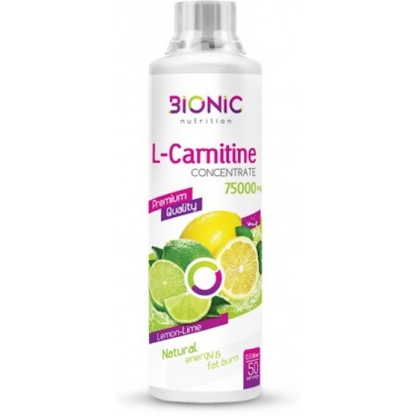 Bionic Nutrition L-карнитин Attack 75,000 500 мл Лимон-лайм
