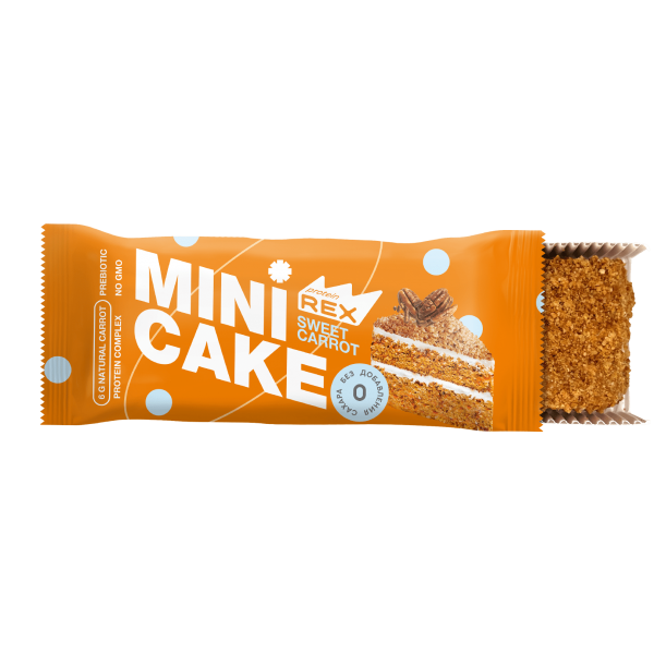 ProteinRex Пирожное Mini Cake 40 г Морковный торти...