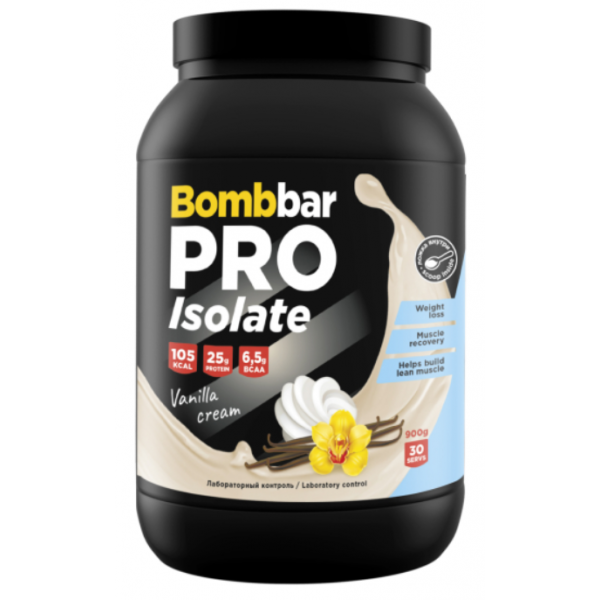 BombBar Протеин PRO Isolate 900 г Ванильно-сливочн...