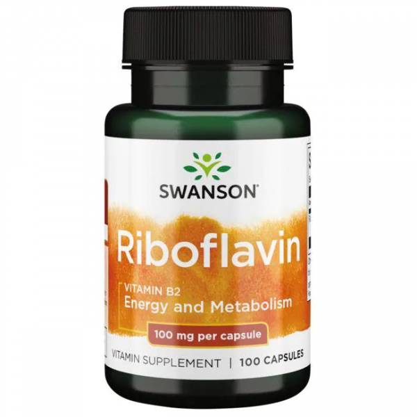 Swanson Витамин Б2 Рибофлавин 100 мг 100 капсул...