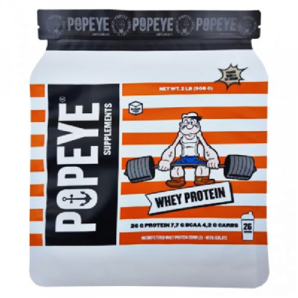 Popeye Протеин Whey protein 908 г Банановый пудинг