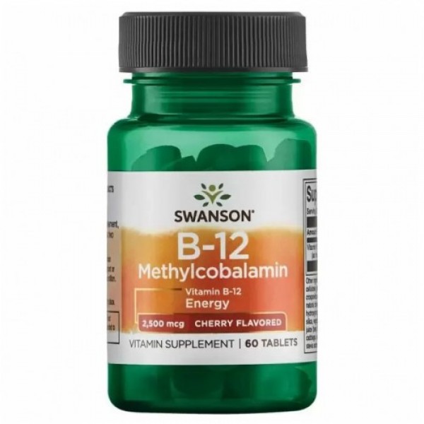 Swanson Витамин Б12 2500 мкг метилкобаламин 60 таблеток